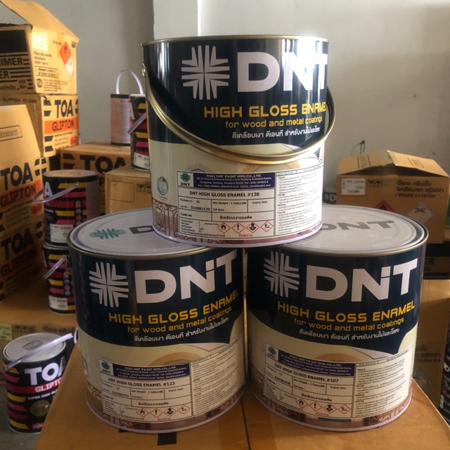 สินค้าพร้อมส่ง สี DNT (1 กล 3.785 ลิตร) ดีเอ็นที สีน้ำมัน DNT สีทาไม้ สีทาเหล็ก Dai Nippon Toryo สีค