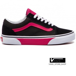 VANS OLD SKOOL PLIMSOLLS BLACK PINK SNEAKERS สินค้ามีประกันแท้