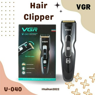 ปัตตาเลี่ยนตัดผมแบบไร้สาย VGR รุ่น V-040 สีดำ ขนาดเล็ก ใช้งานง่าย