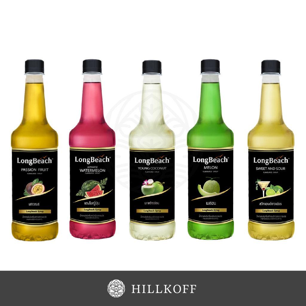 Hillkoff : น้ำเชื่อมแต่งกลิ่น LongBeach Syrup ลองบีช ไซรัป ขนาด 740 ml.