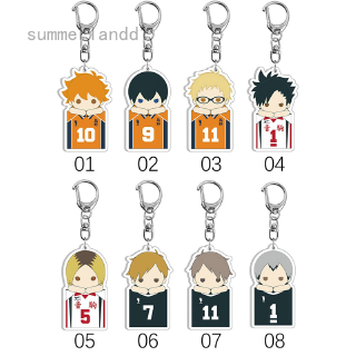 พวงกุญแจโลหะ รูปการ์ตูนอะนิเมะ haikyu:shoyo