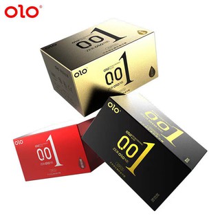 ราคาถุงยางอนามัย Olo มีให้เลือก 3 สี (10 ชิ้น / 1 กล่อง) ขนาดบางเฉียบ 0.01 มม. ** ไม่ได้ระบุชื่อผลิตภัณฑ์ในหีบห่อ **