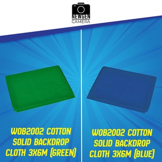 WOB2002 cotton solid backdrop cloth 3x6M ผ้าฉากพื้นหลังสำหรับถ่ายภาพ