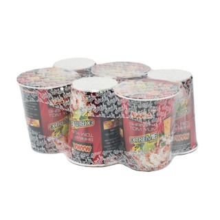 มาม่าคัพ บะหมี่กึ่งสําเร็จรูป รสต้มแซ่บ 60 กรัม x 6 ถ้วย Mama Cup Instant Noodles Instant Boiled Flavor 60g x 6 Cups