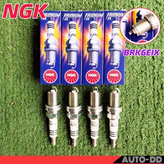 หัวเทียน โตโยต้า นิสสัน มาสด้า แบบทั่วไป หัวเทียน BKR6EIX  ยี่ห้อ NGK แบบอิริเดียม ( 1 ชุด 4 หัว )