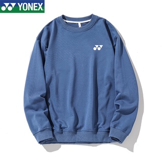 Yonex เสื้อกันหนาวผู้ชาย เสื่้อแขนยาวผ้าฝ้าย เสื้อแขนยาว เสื้อยืดคอกลมแขนยาว