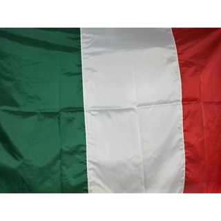 ธงชาติอิตาลี Flag of Italy งานตัดเย็บประณีต ผ้าร่ม