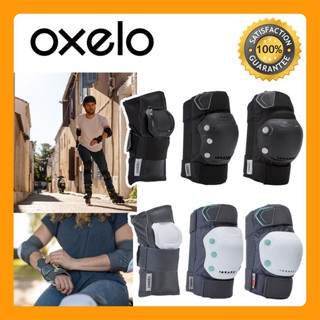 🔥🔥สนับป้องกันข้อมือ ศอก เข่า ของ OXELO🔥🔥​สำหรับผู้ใหญ่แบบ 3 จุด รุ่น Fit500 (สีดำ)