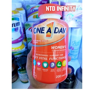 ลด 80% นำเข้า🇺🇸 Exp10/23 One A Day Women’s Multivitamin 200 เม็ด วิตามินรวมสำหรับผู้หญิง