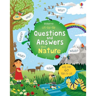 DKTODAY หนังสือ USBORNE LIFT-THE-FLAP Q&amp;A ABOUT NATURE