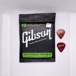 สายกีตาร์Gibsonโปร่ง เบอร์10 และสายกีตาร์Gibson ไฟฟ้า เบอร์09 ⭐️สินค้าคุณภาพ🚚พร้อมจัดส่งถึงมือลูกค้า