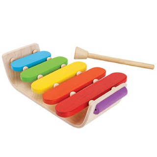 PlanToys 6405 Oval Xylophone ชุดของเล่นไม้ เครื่องดนตรี ระนาด 5 เสียง