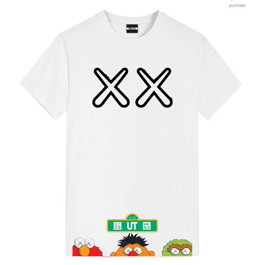 Hot BST KAWS Bear T-Shirt Super Unique Fashion | Ut uniqlo X KAWS Bear เสื ้ อยืด ALBUM 16