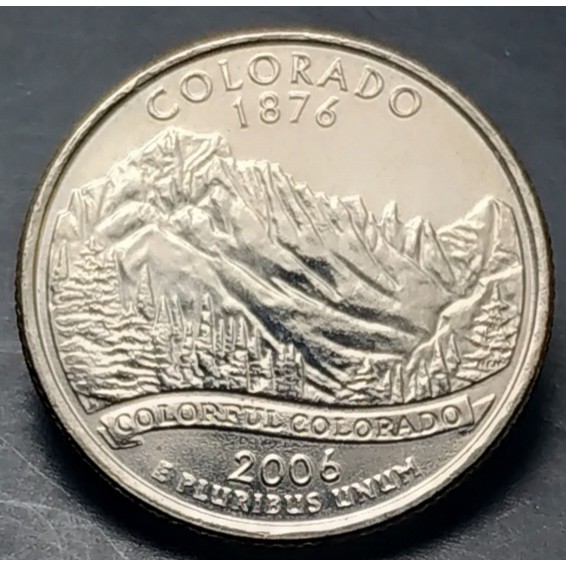 สหรัฐอเมริกา (USA), ปี 2006, 25 Cents, รัฐโคโลราโด (Colorado), ชุด 50 รัฐของประเทศสหรัฐอเมริกา