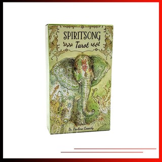 【HOUMI】 การ์ดเกมภาษาอังกฤษ Tarot Spiritsong tarot about Natural and Animals a 78 Deck Card