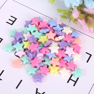 ลูกปัดดาวแหลมคละสีพาสเทล 15mm. (100g.)