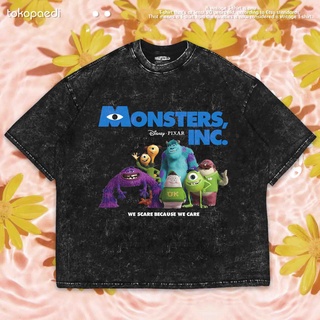 เสื้อยืดผ้าฝ้ายพิมพ์ลายขายดี เสื้อยืด ลาย Inc WASHING OVERSIZE MONSTER | เสื้อยืด ขนาดใหญ่ | เสื้อยืด พิมพ์ลายซักผ้า | ห