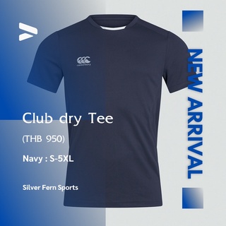 Tee Shirt, Canterbury Mens Club Dry Tee Navy, เสื้อคอกลม