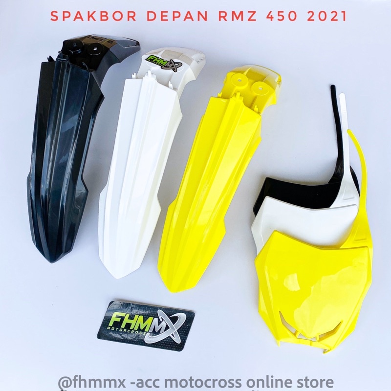 บังโคลนหน้า RMZ 450 และฝาครอบตัวเลข RMZ450