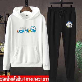 BK392-LONG+AA332แฟชั่นกันหนาว เสื้อกันหนาวมีหมวก+กางเกงวอร์ม  ชุดเสื้อผ้าหน้าหนาว ชุดเซ็ทเสื้อฮุ้ต