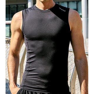 WAVEWEAR (เวฟแวร์) COMPRESSION SLEEVELESS SHIRT R10 with Back Taping