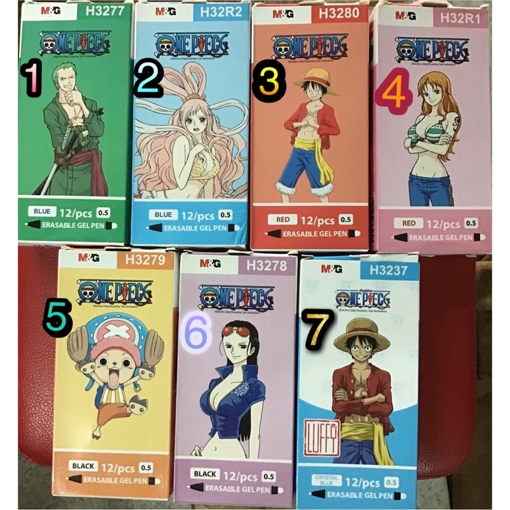 M&G ปากกาลบได้ วันพีช ONE PIECE มีให้เลือกถึง 7 แบบ