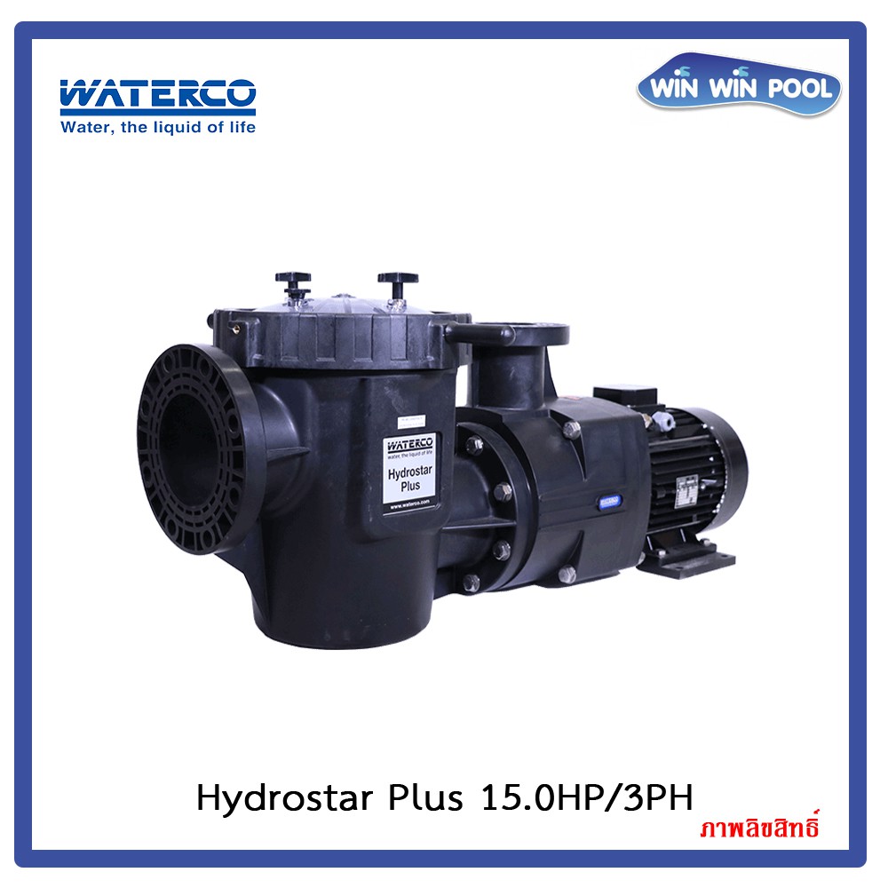 ปั๊มสระว่ายน้ำ WATERCO รุ่น HYDROSTAR PLUS PUMP 15 HP 11 kW 3 Phase
