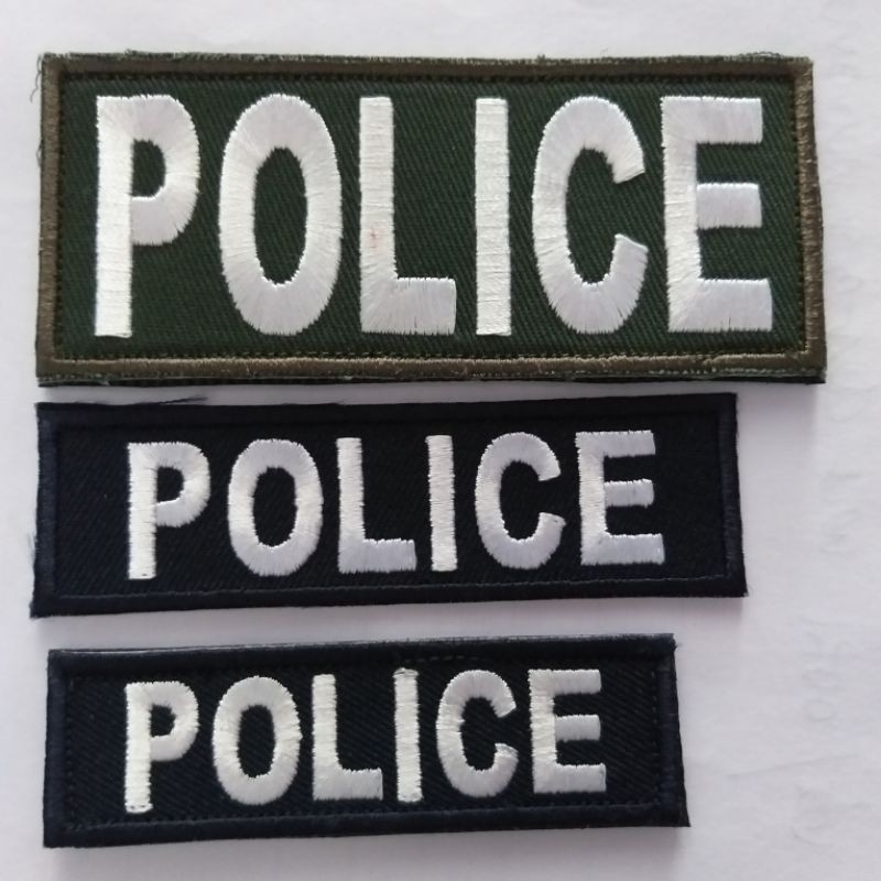 👮‍♂️อาร์มPOLICE ปัก👮‍♀️ ราคาถูก Shopee Lazada