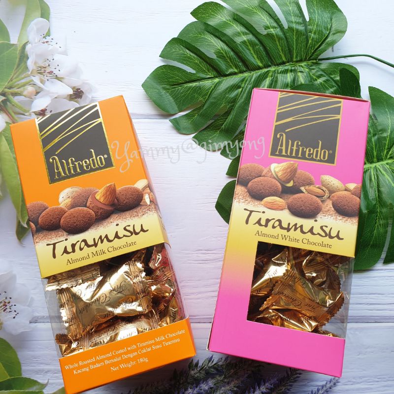 Tiramisu Chocolate Alfredo 🍫 อัลฟรีโด ทีรามิสุ ช็อคโกแล็ตเนื้อเนียนนุ่มเคลือบอัลมอนด์