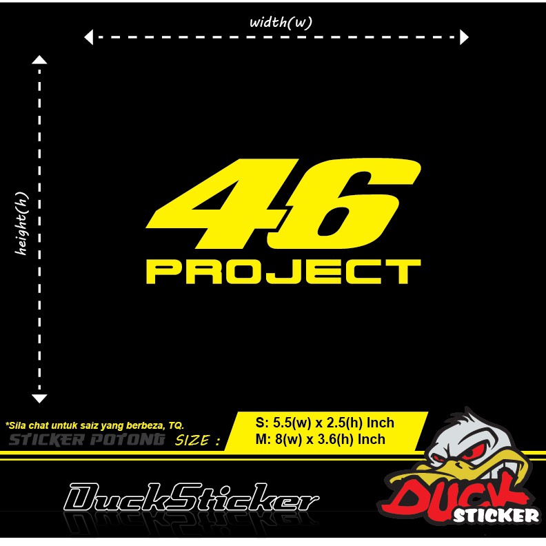 46 PROJECT STICKER 1PCS yamaha
