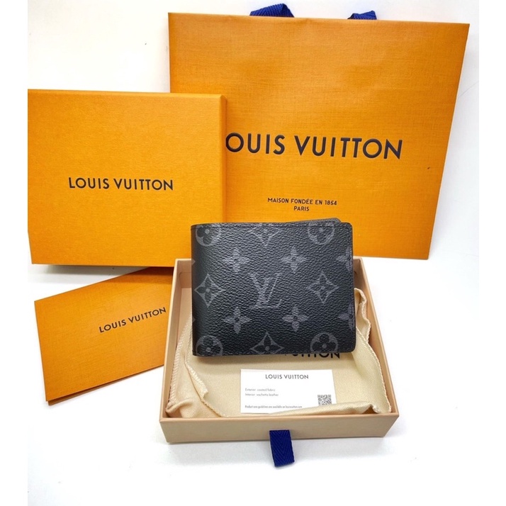 Louis Vuitton LV Slender wallet Grey Leather ref.244803 - Joli Closet