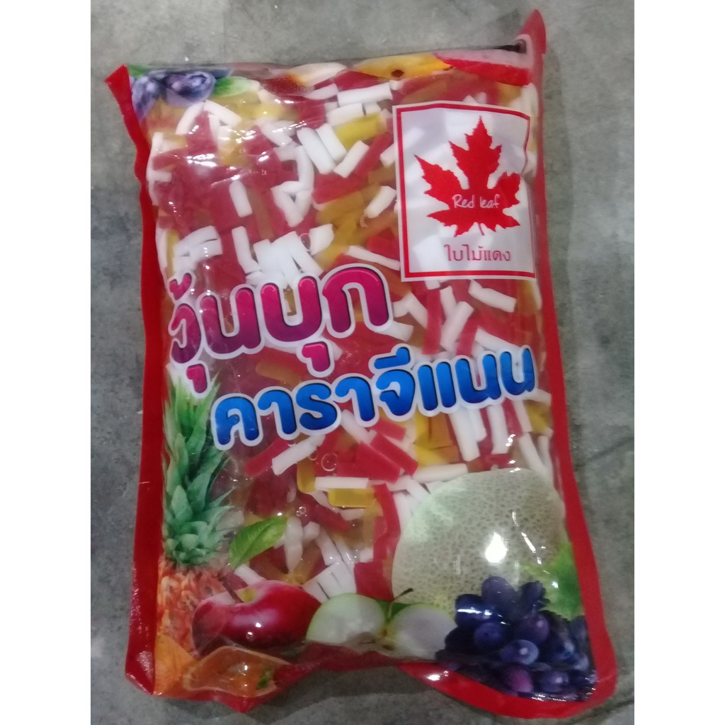 ตราใบไม้แดง มุก วุ้นบุก ฟรุตสลัด  ขนาด 900 กรัม
