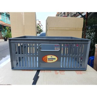 ตะกร้าอเนกประสงค์ สี่เหลี่ยมสีเทา (สีใหม่) รุ่น K-25 ขนาด 24 x 32.7 x 13.3 cm