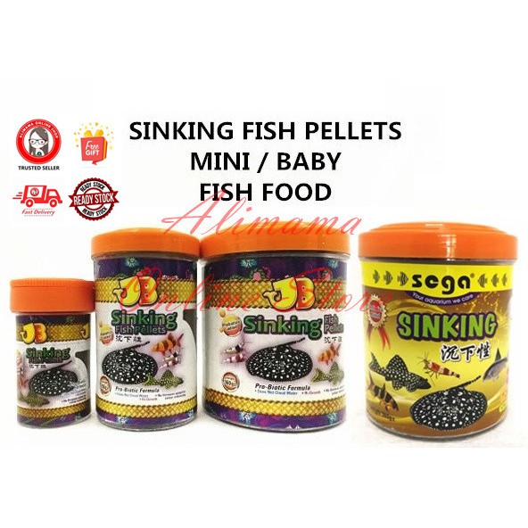 SINKING FISH PELLETS MINI / BABY FISH FOOD DEDAK TENGGELAM