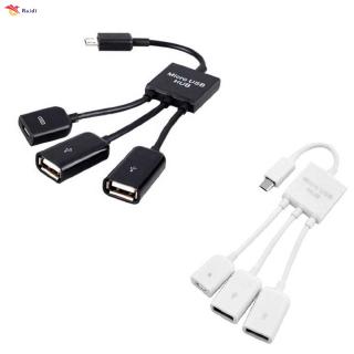 3 in 1 USB สายเคเบิล OTG หัวแปลงไมโครยูเอสบีฮับ USB OTG อะแดปเตอร์สำหรับสมาร์ทโฟน Micro USB HUB ชายหญิงคู่ USB 2.0 OTG สายอะแดปเตอร์ 3 in 1 USB สายเคเบิล OTG หัวแปลงไมโครยูเอสบีฮับ USB OTG อะแดปเตอร์สำหรับสมาร์ทโฟน