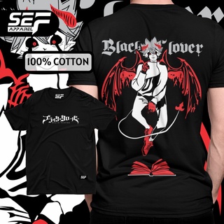 เสื้อยืดSEF Apparel Anime Series BLACK CLOVER libe T-SHIRT Best Seller