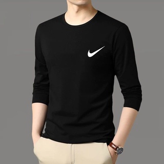 ⭐TL-293⭐ เสื้อยืดแขนยาวแฟชั่นสาวหนุ่มเรียบง่าย ใส่สบาย ลายกา…