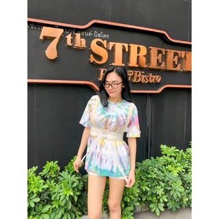 Feel to dye เสื้อยืดมัดย้อม Oversized