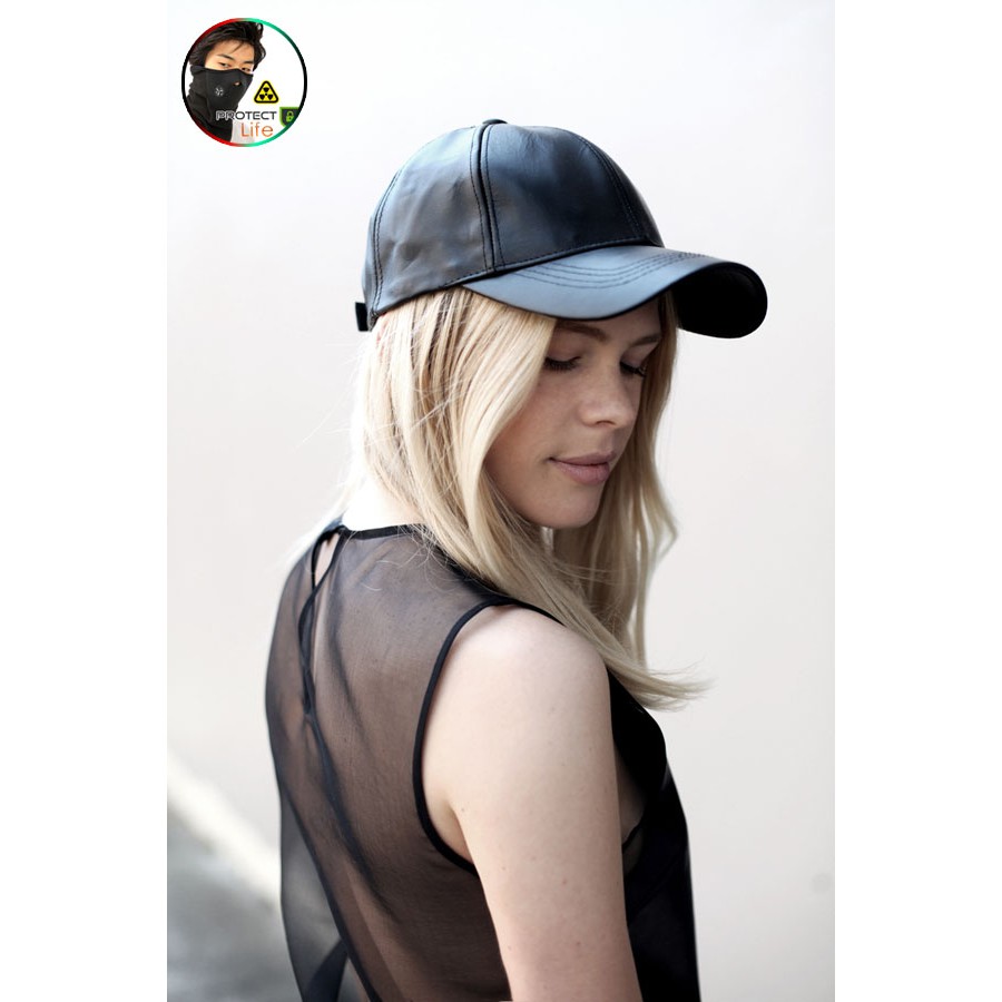 🧢หมวกแคป⛱หนังกันน้ำใส่กันแดด เท่ห์ ปรับกระชับได้เยอะมาก - รูปที่ 3