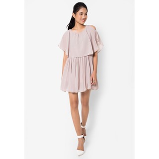 ชุดเดรส Ruffle Layered Chiffon Pleated