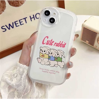 เคสโทรศัพท์มือถือ ซิลิโคนนุ่ม ลายกระต่ายน่ารัก สําหรับ Realme 5 5i 6i C3 C35 C21Y C25Y C21 RealmeC11 C11 2021 C25 C15 C12 C2 HOSTR