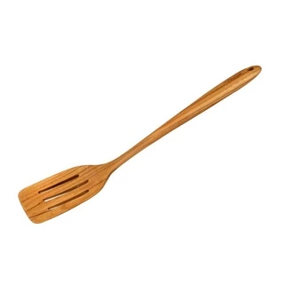 Seagull ตะหลิวกรองยาว ไม้สัก Slotted Turner (L) Teak wood
