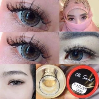 💟 Oh soul (14.5) Ohsoul Pitchylens Pretty doll (จัดยี่ห้อที่มีพร้อมส่ง)สายตา -00 ถึง -1000 brown gray บิ๊กอาย คอนแทคเลน