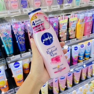 NIVEA RADIANT ROSE WHITE LOTION.นีเวีย ผลิตภัณฑ์บำรุงผิวกาย เรเดียนท์ โรส ไวท์ 200 มล.