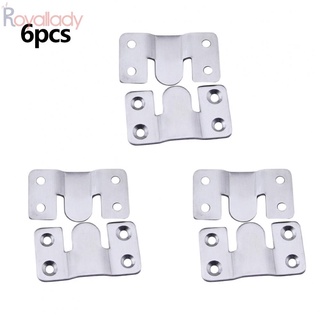 #ROYALLADY#Picture Frame Hooks 6 Pcs For Hanging Pictures Picture Frames Two E-shaped Parts