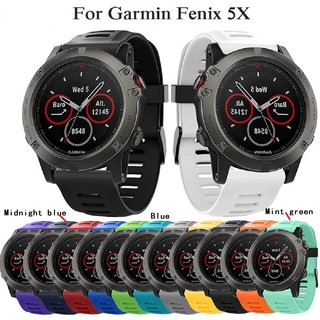 สายนาฬิกาข้อมือซิลิโคนสายนาฬิกาข้อมือสําหรับ Garmin Fenix 3 / Fenix 5 X