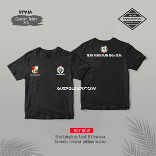 เสื้อยืดผ้าฝ้าย เสื้อยืด พิมพ์ลาย SDGs TEAM Education SDGs Village FREE Name สําหรับผู้ชาย