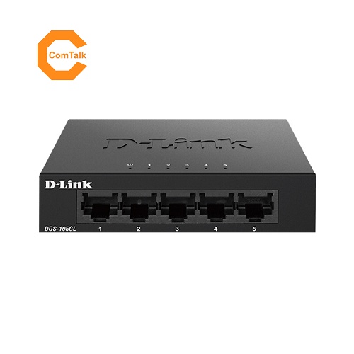 D-Link DGS-105GL สวิตช์ตั้งโต๊ะโลหะ Unmanaged 5 พอร์ต Gigabit