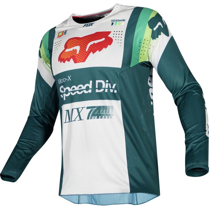 COD ในสต็อก 2022 ฤดูร้อนใหม่ FOX แขนสั้นเสื้อสีเขียว Breathable Road Bike เสื้อเจอร์ซีย์นักปั่นเสื้อขี่จักรยาน