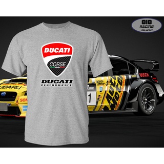 เสื้อยืด RACING เสื้อซิ่ง BIGBIKE [เทา] [DUCATI]